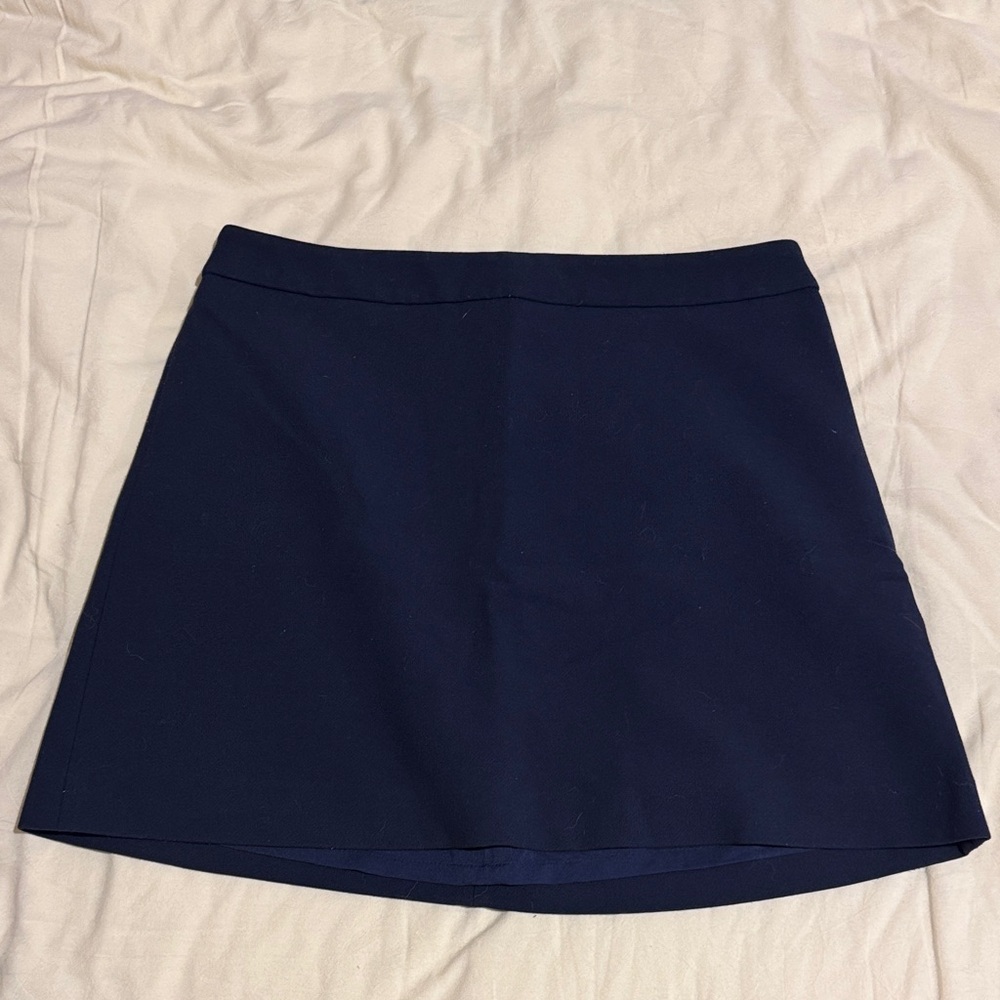 Express Navy Mini A-Line Skirt